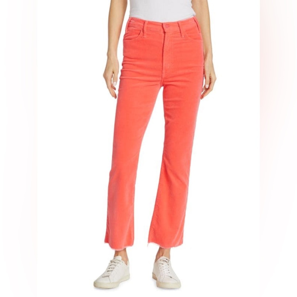 Mother The Hustler Ankle Fray Corduroy Jeans